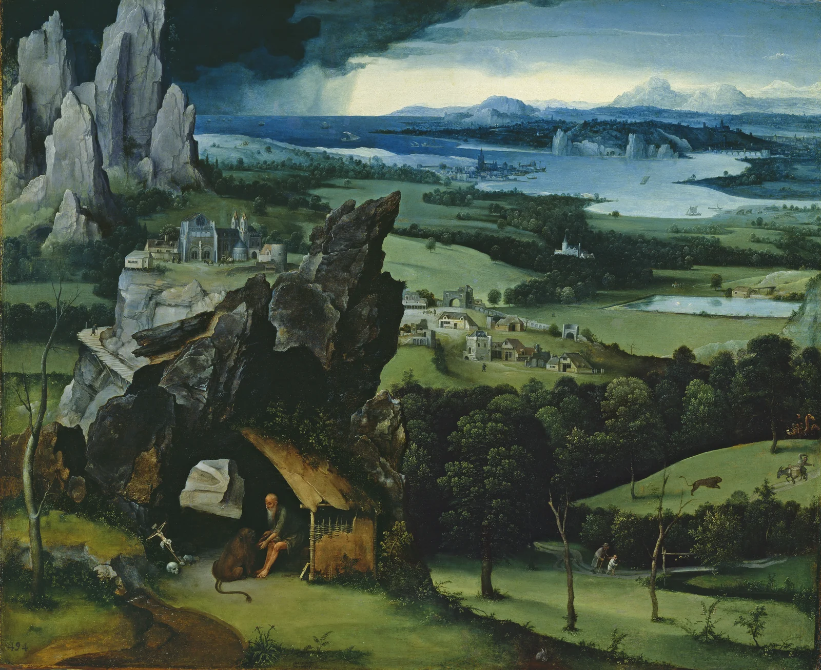 Paysage avec saint Jérôme, Joachim Patinir, 1516, Musée du Prado
